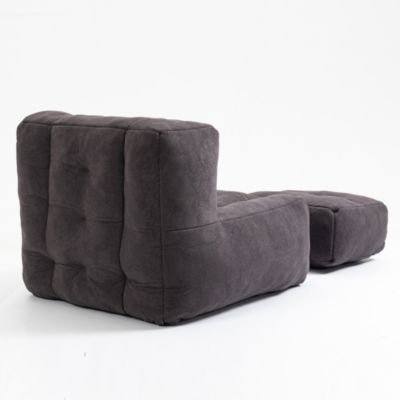  Bean bag and ottoman set for adults and kids