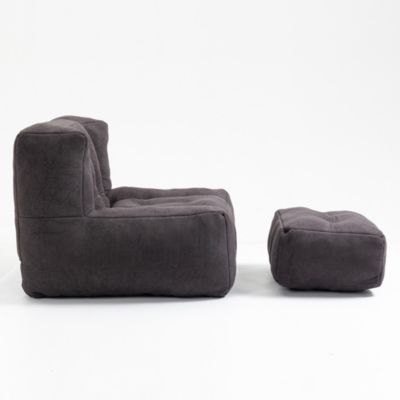  Bean bag and ottoman set for adults and kids