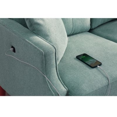 Streamdale 2-Seater Loveseat Sofa, Waterproof Fabric, USB Charging