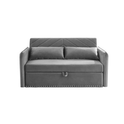 3-in-1 Pull-Out Sofa Sleeper with Pillows