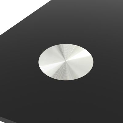 Tempered Glass Dining Table with Metal Legs