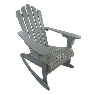 Reclining Wooden Outdoor Rocking Adirondack Chair