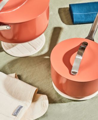 2-Piece Cotton Solid-Color Round Potholder Set