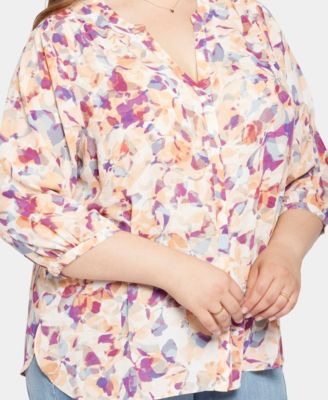 Plus Size Pintuck Blouse