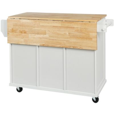 Multifunctional Storage and Wheels Kitchen Cart