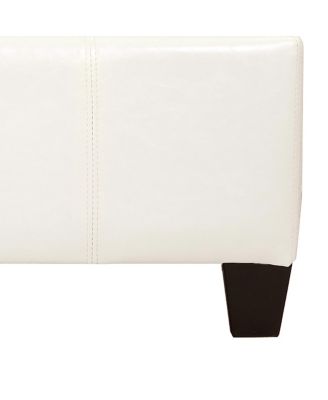 42" Storage Ottoman Faux Leather Bench for Living Room Bedroom