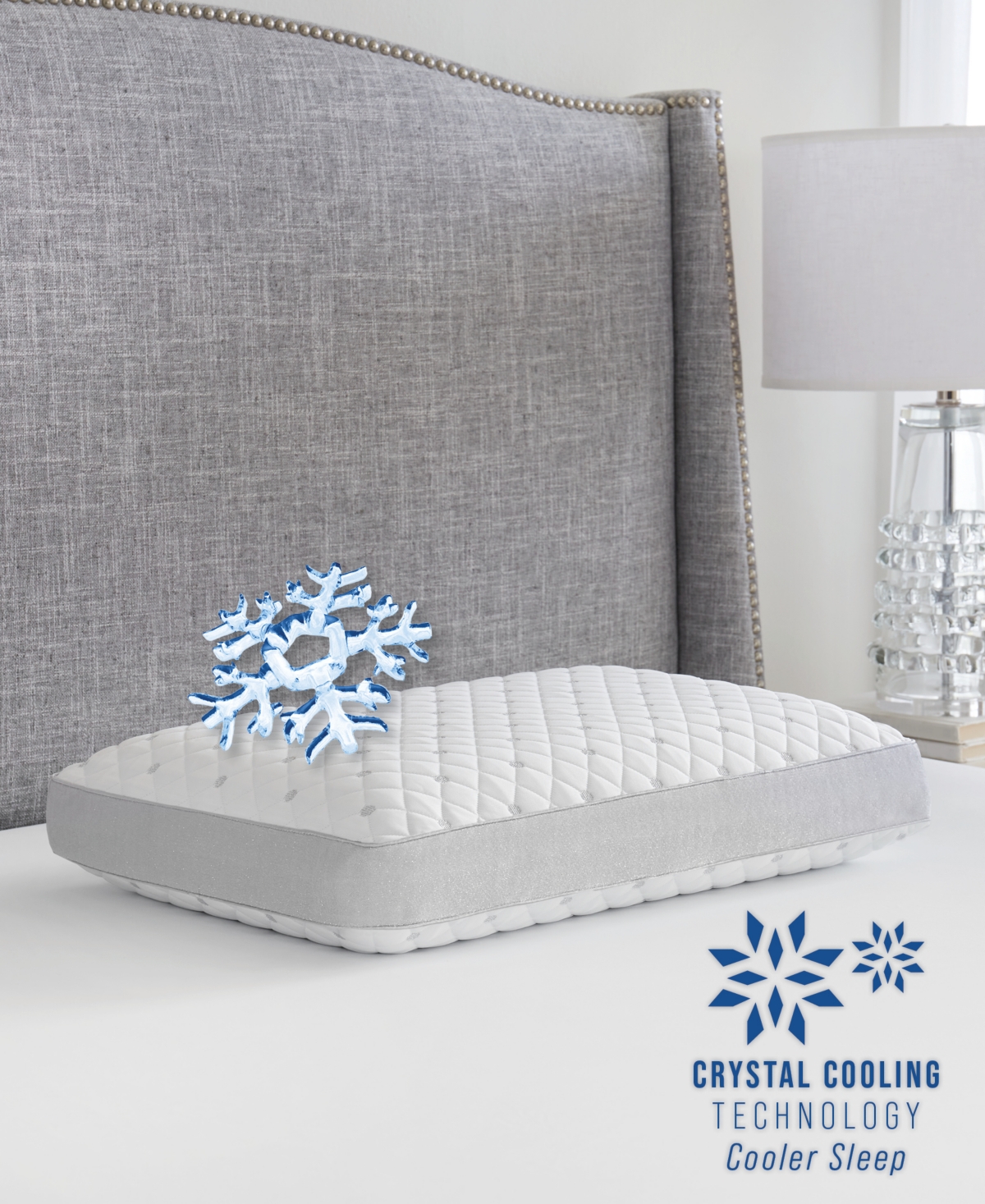 ProSleep Beautifully Cool Supreme Cooling Comfort Gusseted Memory Foam Pillow, Standard/Queen, Exclusively at Macy's