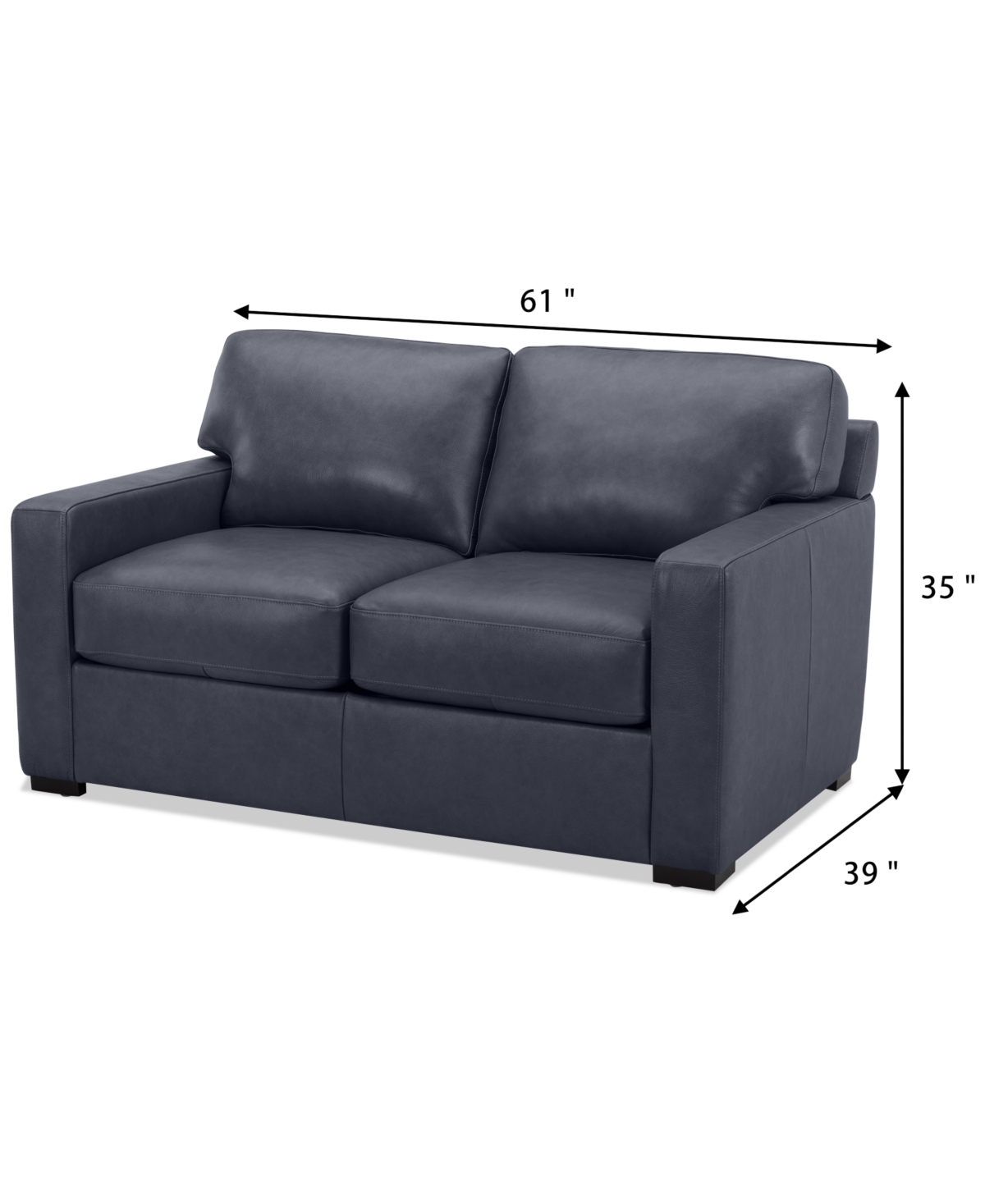Radley Leather Loveseat, Created for Macy's