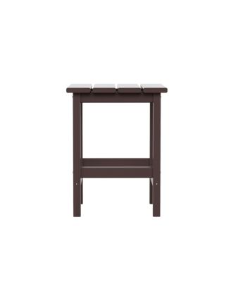 All-Weather Outdoor Patio Poly Adirondack Side Table