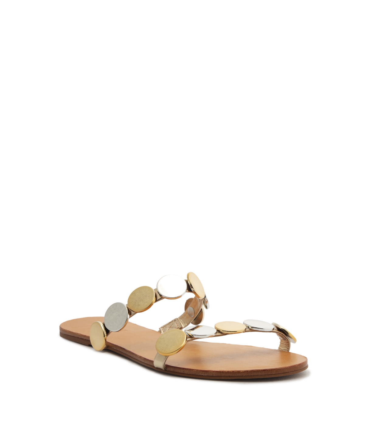 Shop Schutz Women's Acacia Flat Sandals In Gold