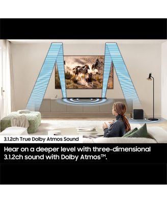 HW-S800D 3.1.2-Channel Soundbar with Wireless Subwoofer (Black)