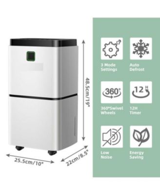 24 Pints 1500 Sq. ft Dehumidifier for Medium to Large Room with Indicator