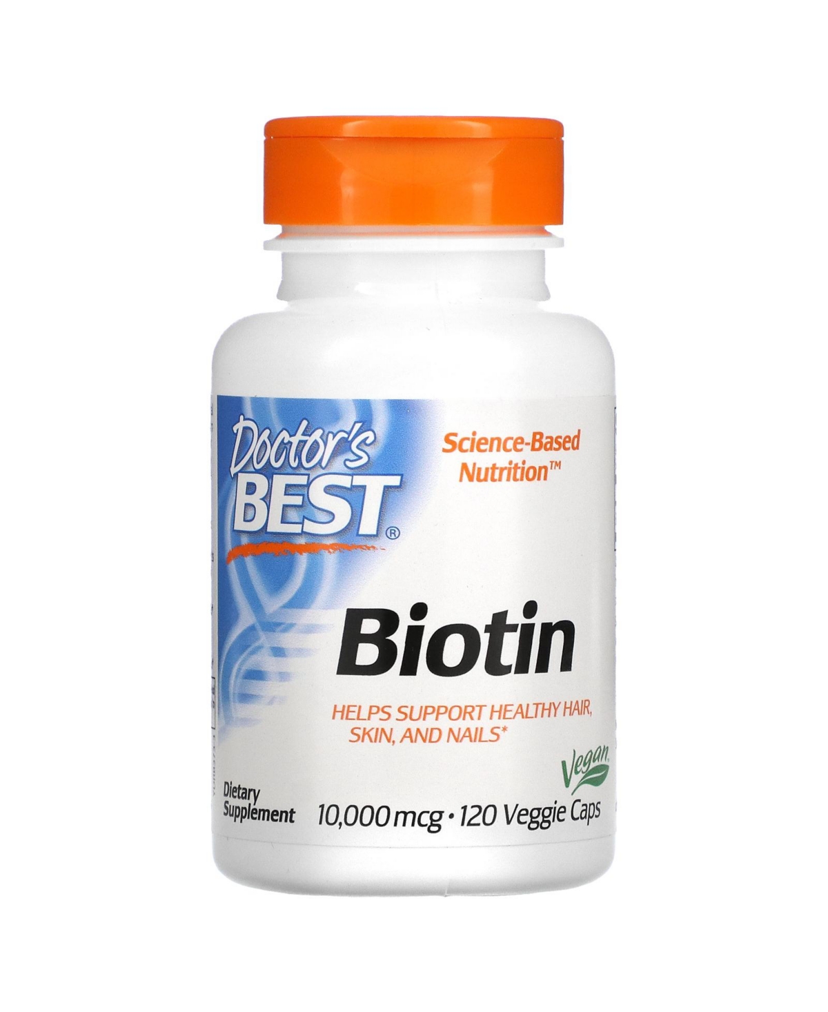 Biotin 10 000 mcg - 120 Veggie Caps - Assorted Pre-pack (See Table
