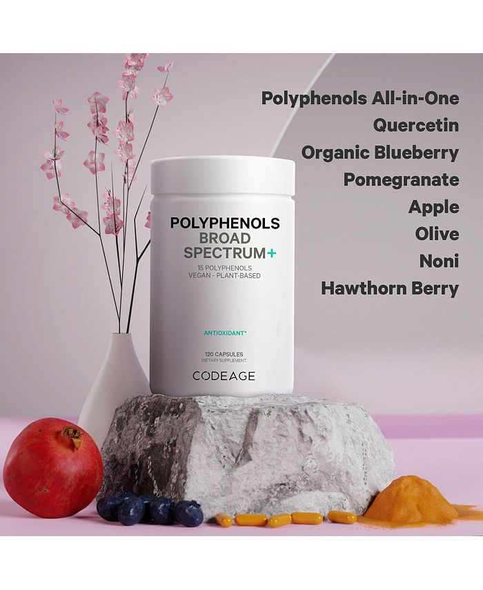 Codeage Polyphenols Broad Spectrum, Superfood, Organic Blueberry