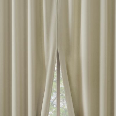 Aria Magnetic Closure Theater Grade 100% Blackout Back Tab Curtain Panel Pair