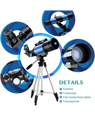 SUGIFT Telescope 70mm Aperture 400mm AZ Mount Telescope With Stand And ...