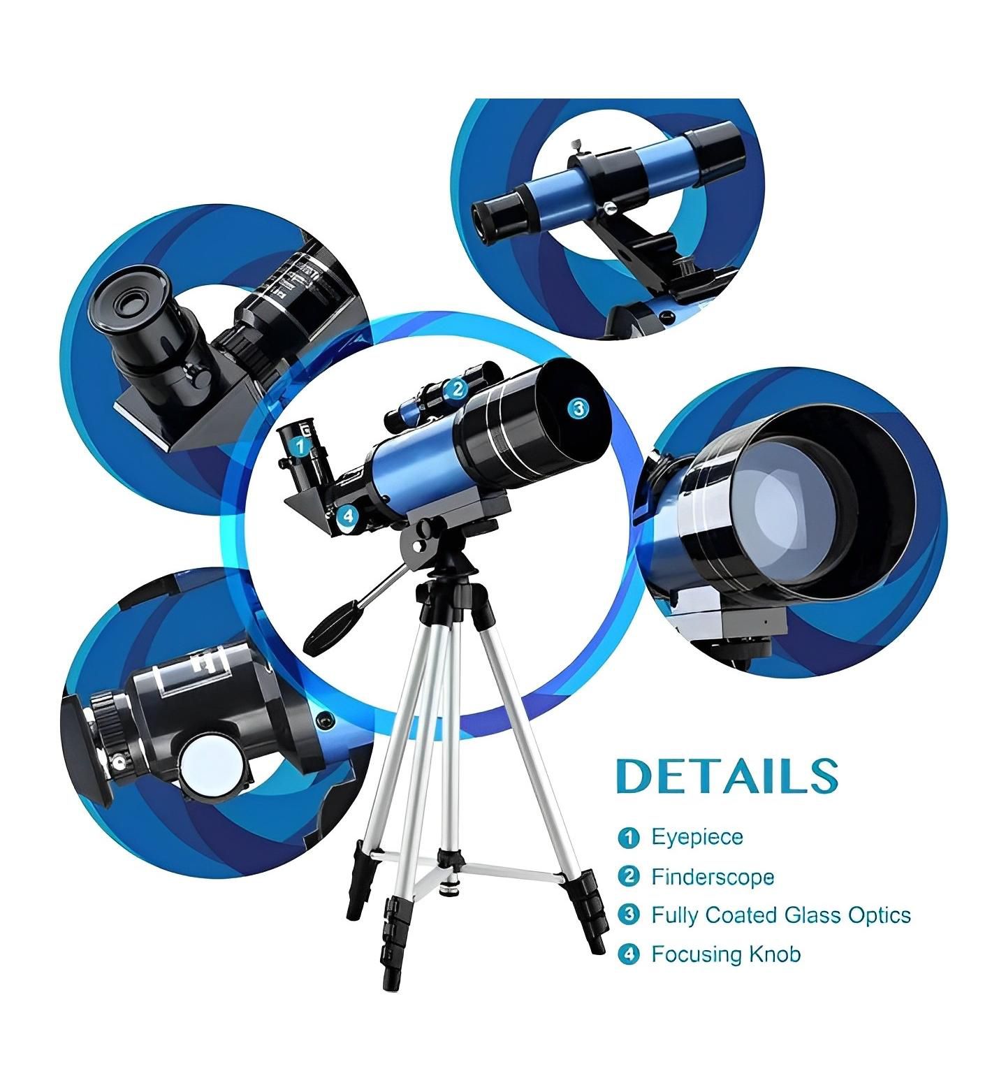 Детская игрушка SUGIFT 70mm Aperture Beginner Telescope, Ages 8+ — фото 6