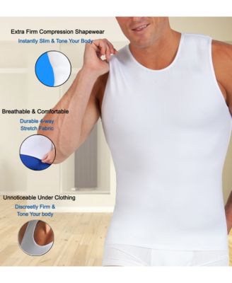 Men's Power Mesh Compression Sleeveless Crewneck Shirt