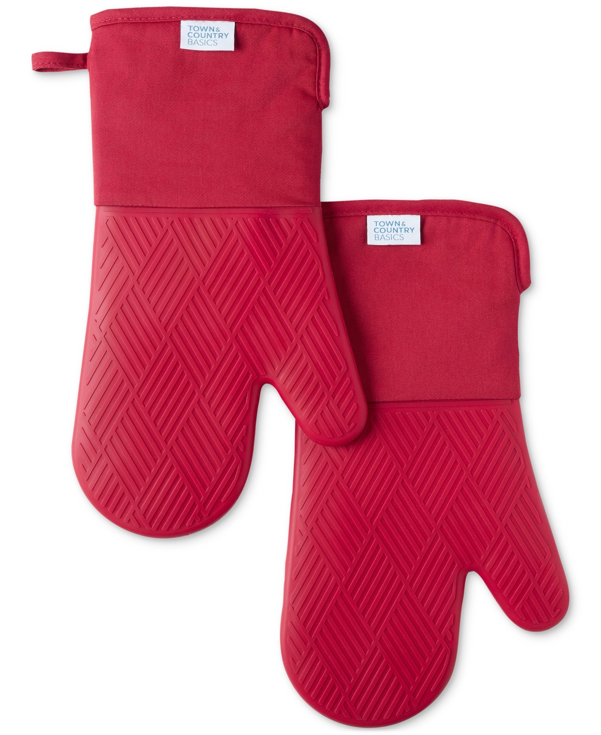 Town & Country Living Basics Silicone Basketweave Oven Mitts, Set of 2