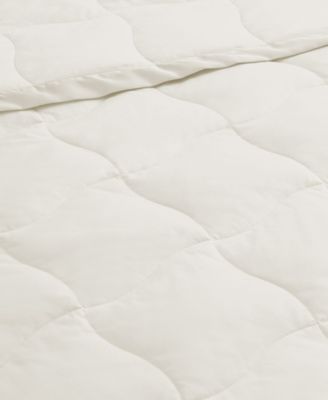 Oversized Lightweight Satin Trim Feather and Down Blanket, Full/Queen