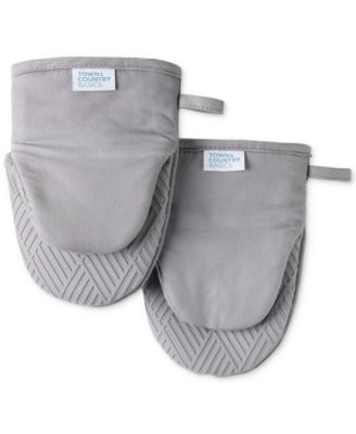 Basics Silicone Basketweave Mini Oven Mitts, Set of 2
