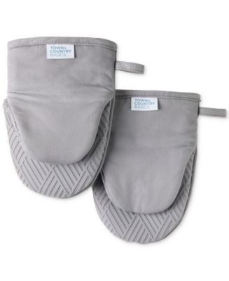 Town & Country Living Basics Silicone Basketweave Mini Oven Mitts, Set of 2 - Macy's