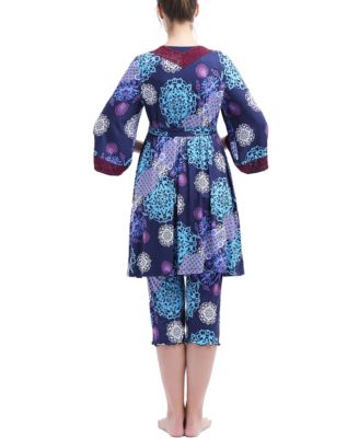 Maternity Natalie Nursing 3-Piece Pajama Set