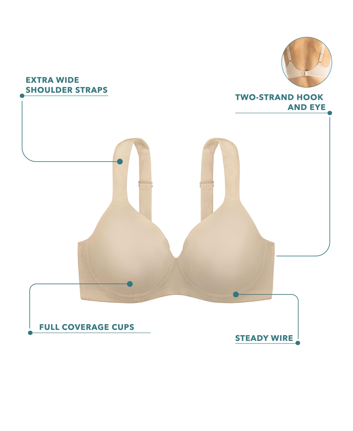 Dorina Women's Rachel All Micro Fabric Light Padded Demi Bra, D1082A-A00