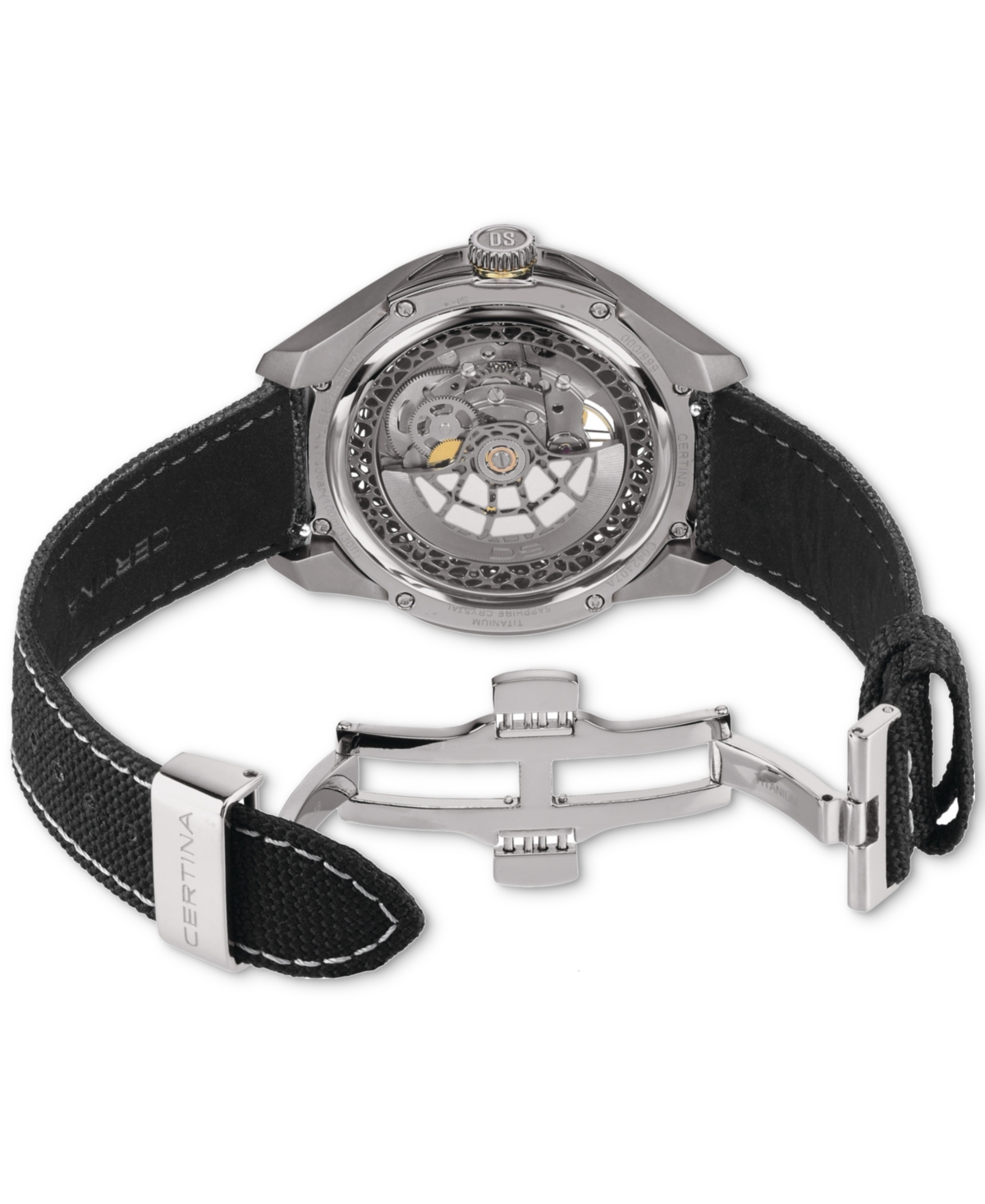 Men's Swiss Automatic Ds Vision Black Strap Watch 42mm