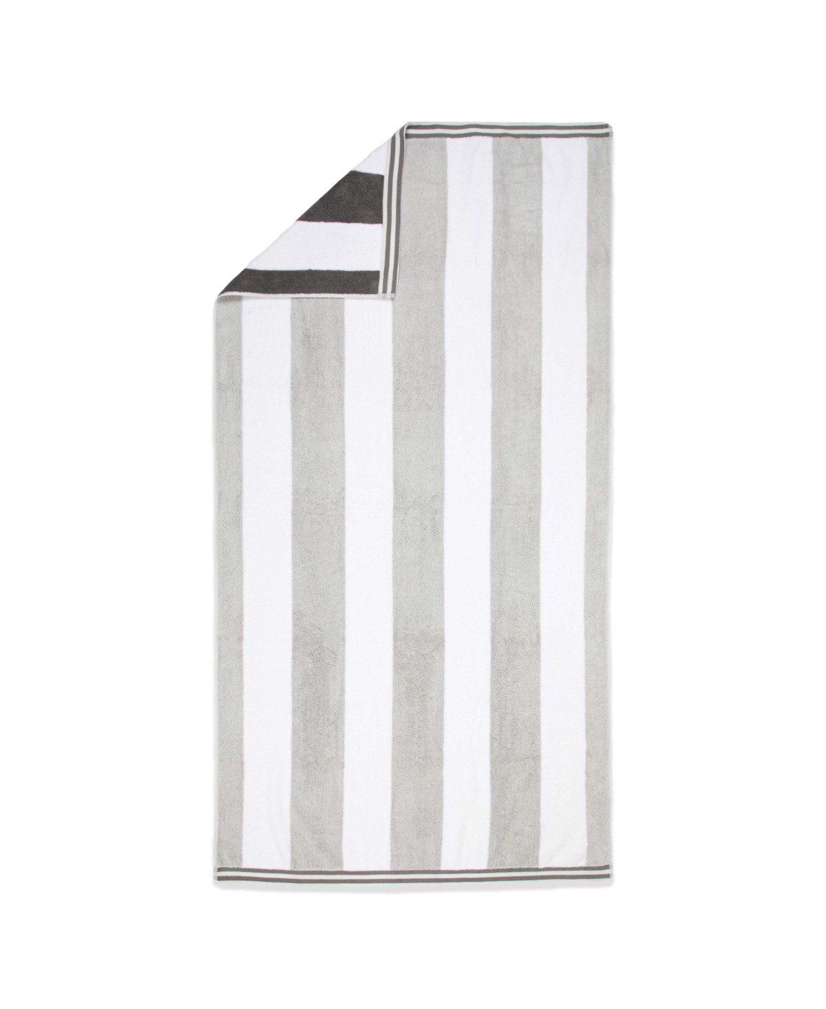 Aston and Arden Reversible Luxury Beach Towel (35x70 in., 600 Gsm), Striped Color Options, Oversized, Thick, Soft Ring Spun Cotton Resort Towel - Ligh