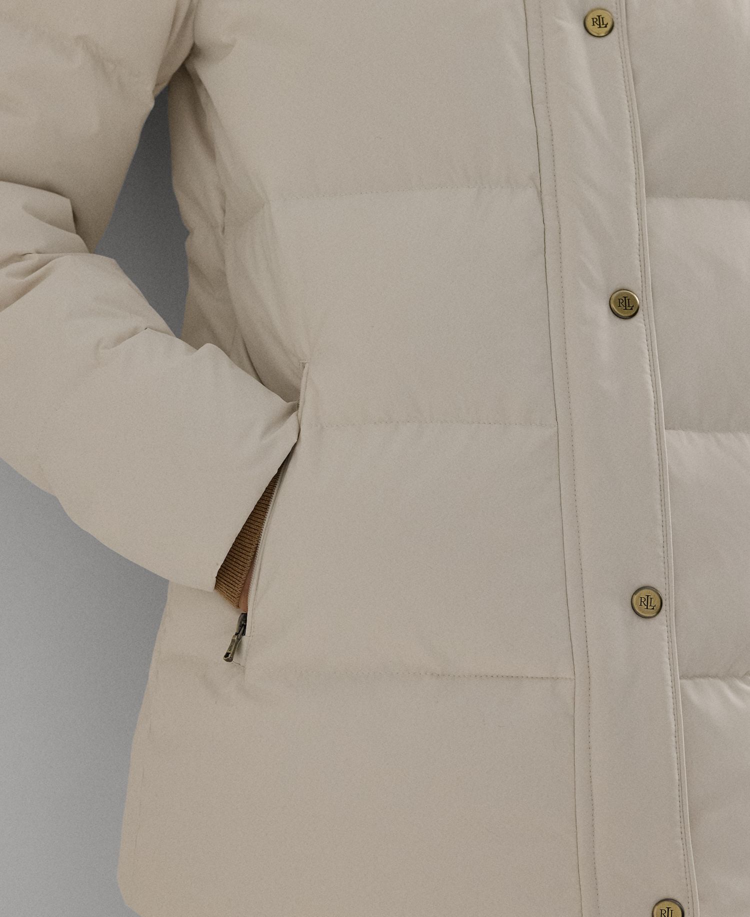 Petite Faux-Fur Hooded Puffer Coat