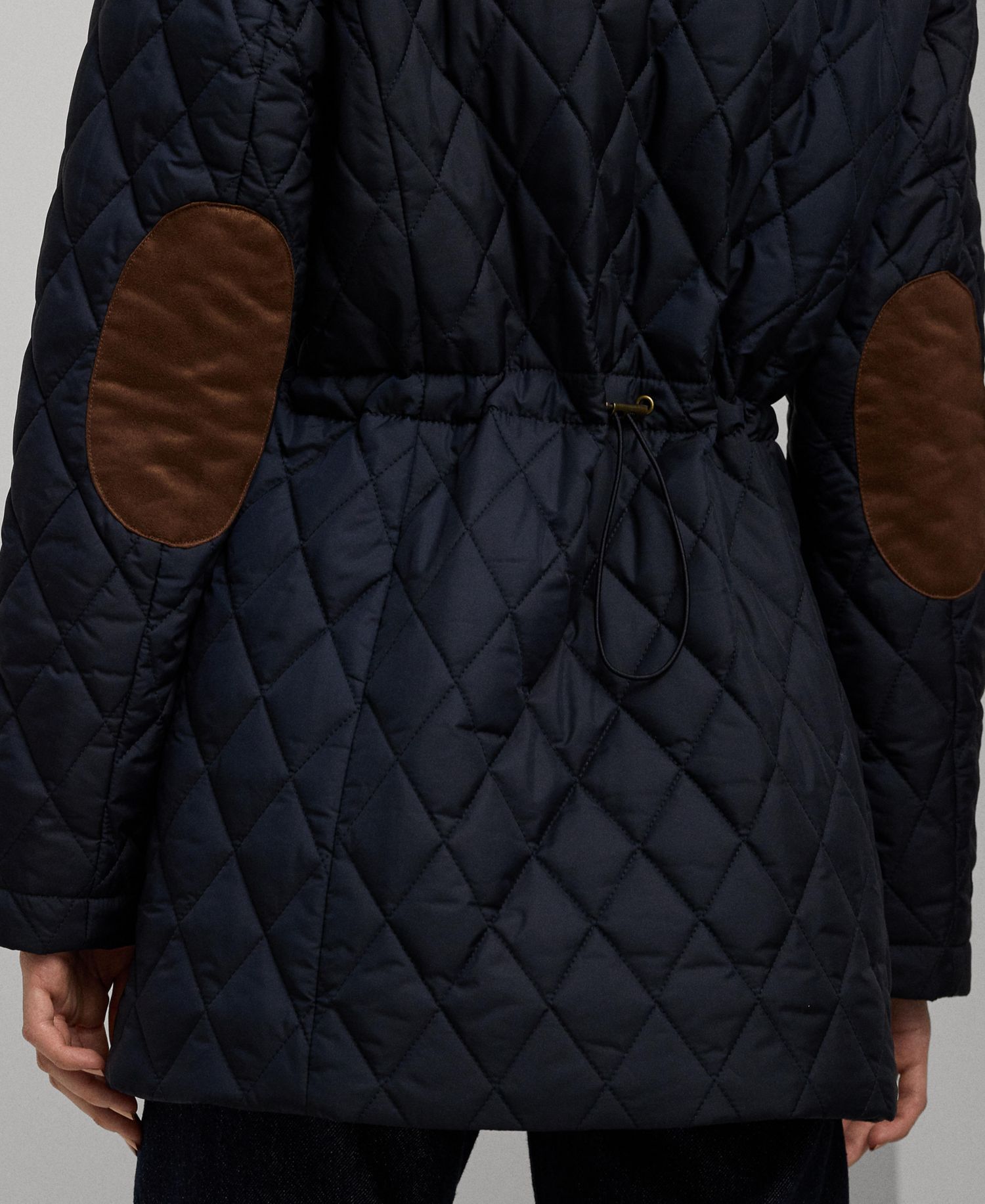 Petite Hooded Quilted Anorak Coat