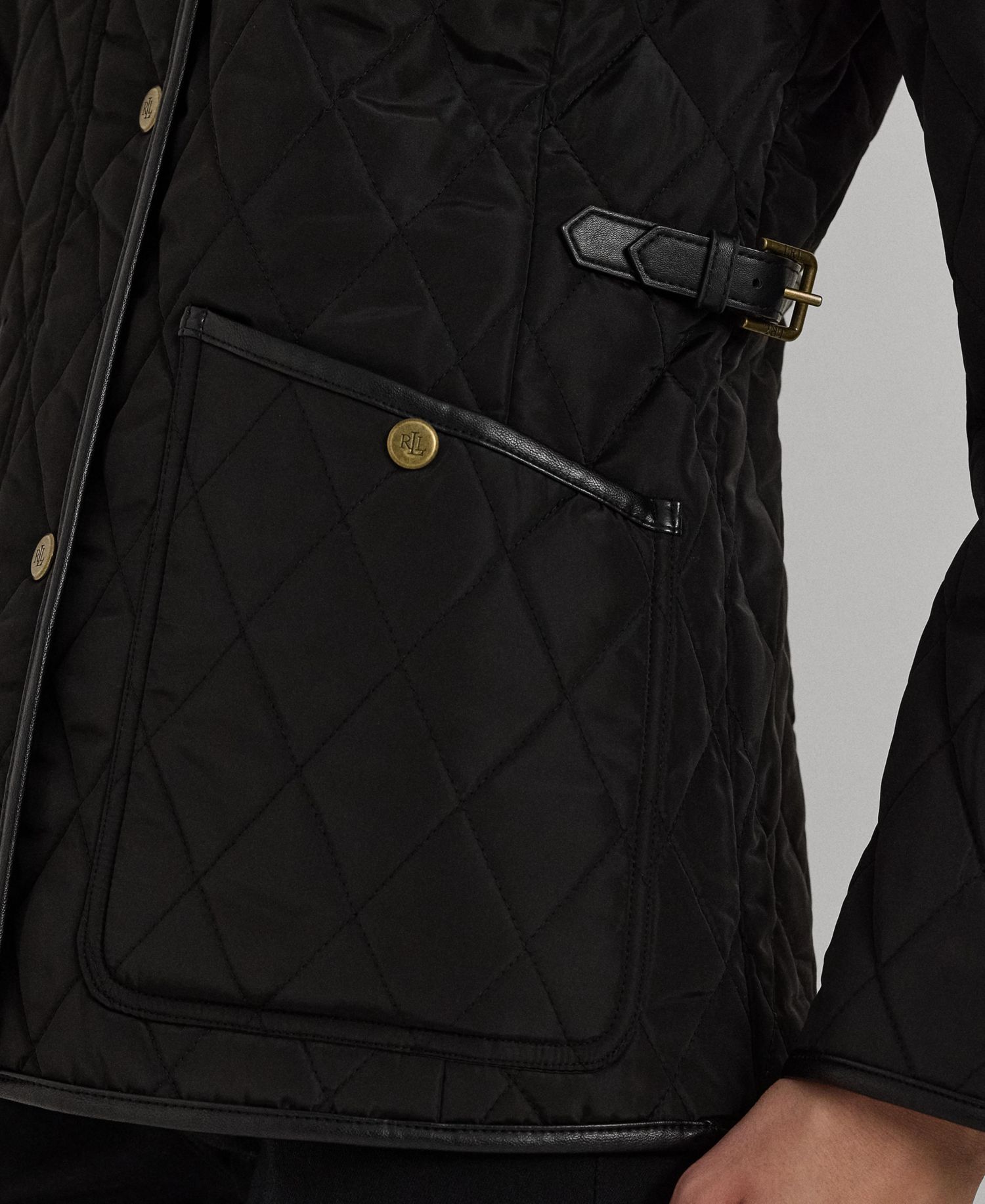 Women's Quilted Velboa-Lined Coat