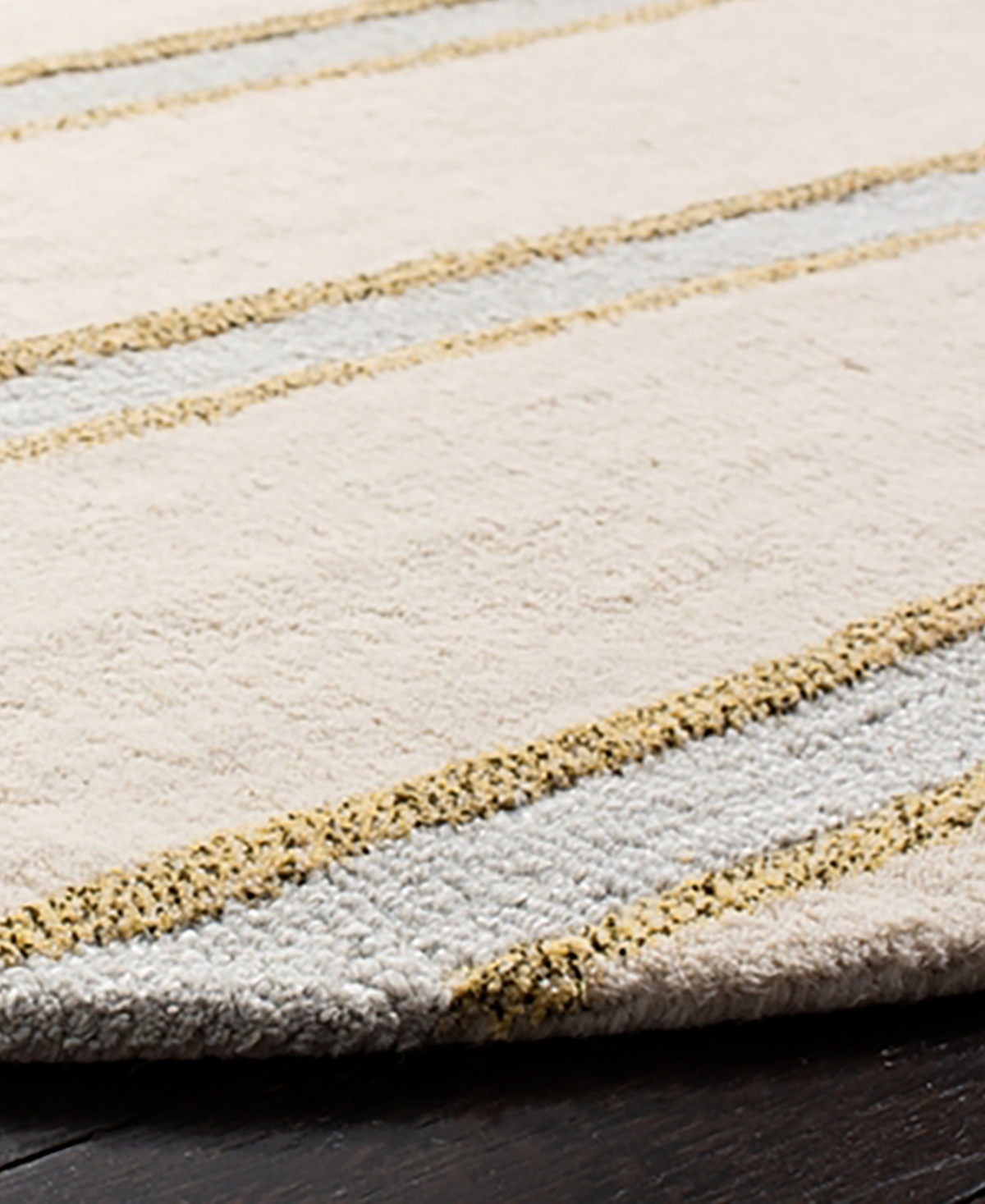 Martha Stewart Collection Chalk Stripe MSR3617A Tanx Area Rug - Beige