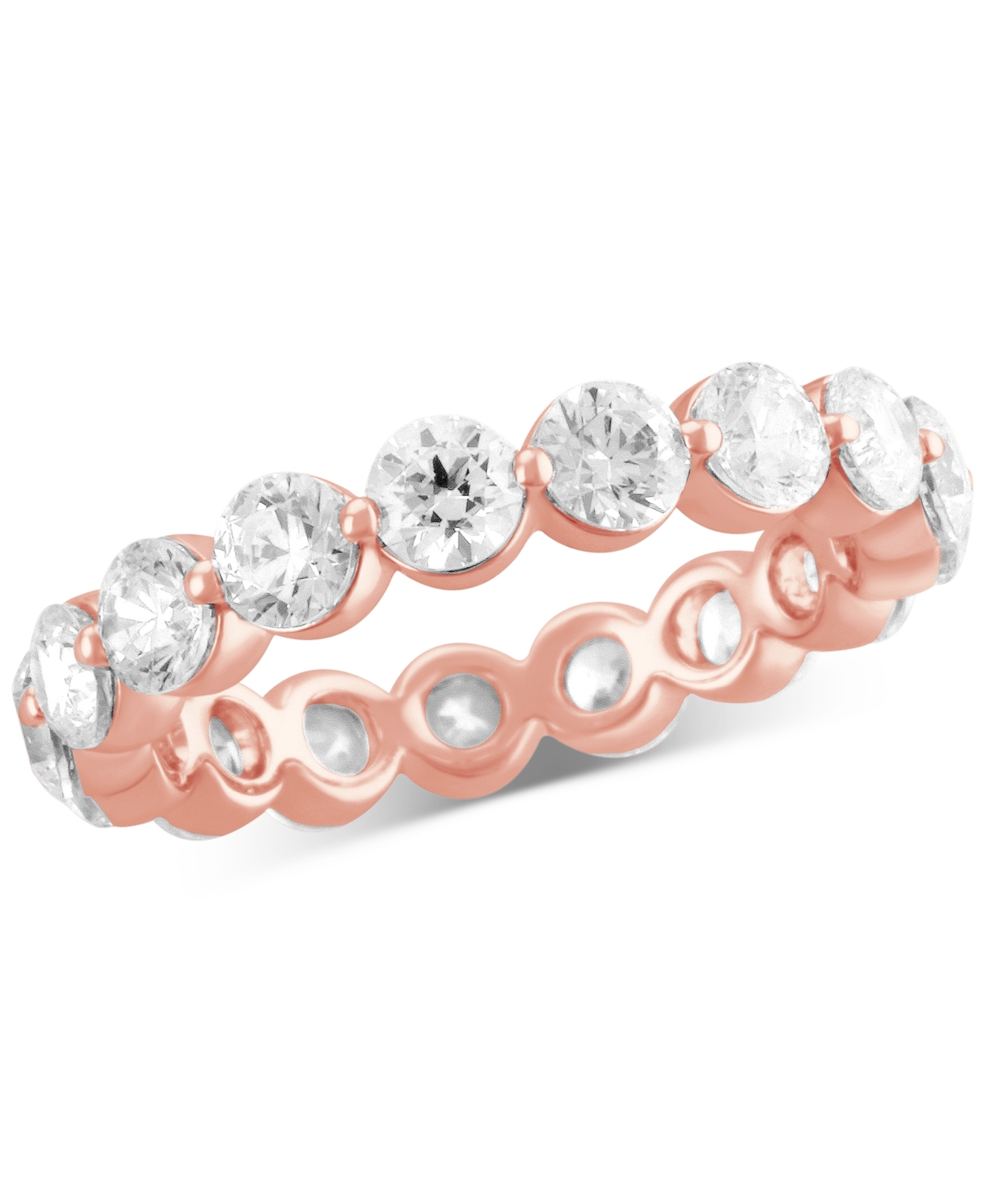 Badgley Mischka Certified Lab Grown Diamond Eternity Band (3 ct. t.w.) in 14k Gold