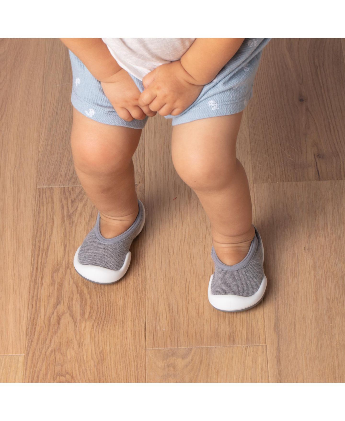 Обувь Komuello Breathable Washable Non-Slip Sock Shoes Flat - Grey для мальчиков-малышей, цвет: Серый — фото 7