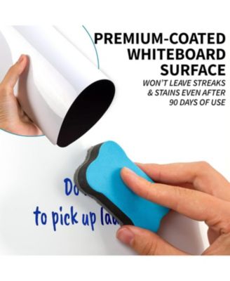 Mini Magnetic Whiteboard Sheet with 3 Colored Markers and Eraser