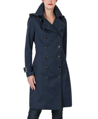 Women's Emma Water Resistant Hooded Trench Coat