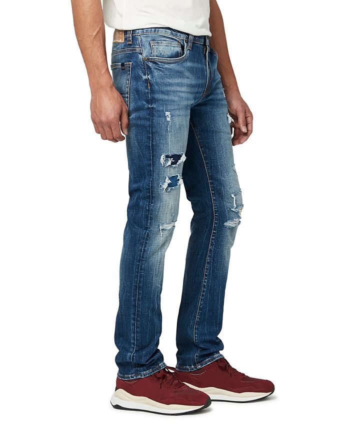 Buffalo David Bitton Buffalo Men's Slim Ash Veined and Worked Jeans ...