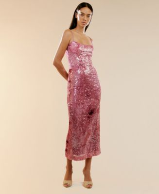 Bardot Women's Sequined Maxi Dress Macy's