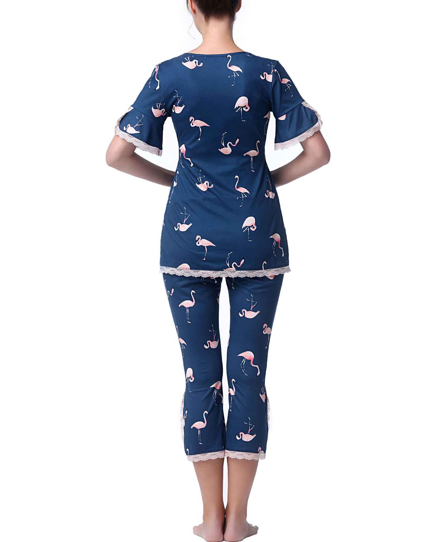 Maternity Koi Nursing Pajama Set