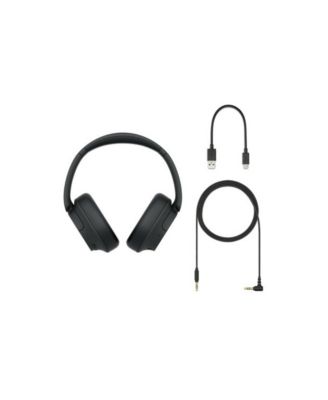 WHCH720N Wireless Over the Ear Noise Canceling Headphones (Black) Bundle