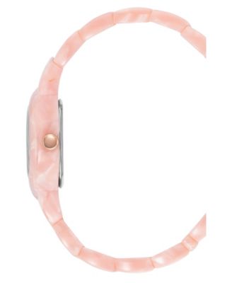 Women's Quartz Pink Acetate Link Expansion Watch, 30mm