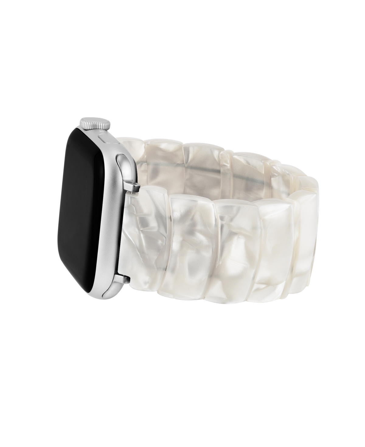 Shop Anne Klein Women's Ivory Marbled Acetate Expansion Bracelet Designed For 38/40/41mm Apple Watch In No Color
