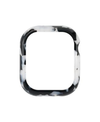 Women's Black and White Acetate Protective Case designed for 41mm Apple Watch