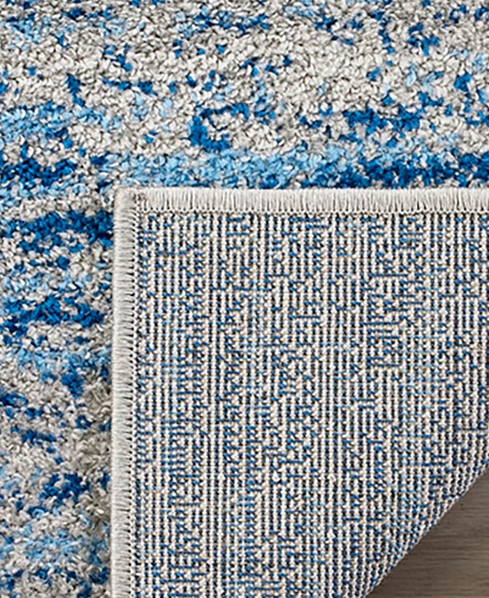 Safavieh Adirondack 117 Blue and Silver 4' x 4' Square Area Rug - Macy's