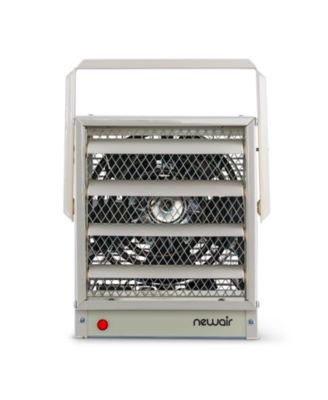 Hardwired Electric Garage Heater, Ceiling Mounted with Adjustable Louvers and Tilt Head, Heats up to 500 sq. ft. of Space