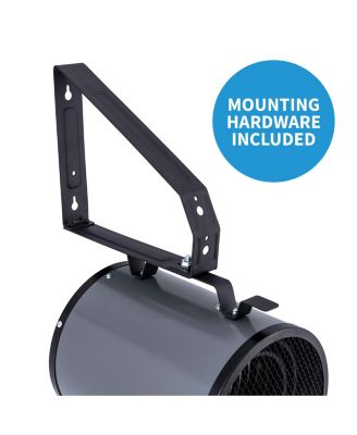 2-in-1 Freestanding or Ceiling/Wall Mounted 240v Electric Garage Heater, 500 sq. ft. with Remote Control, Perfect for Garages