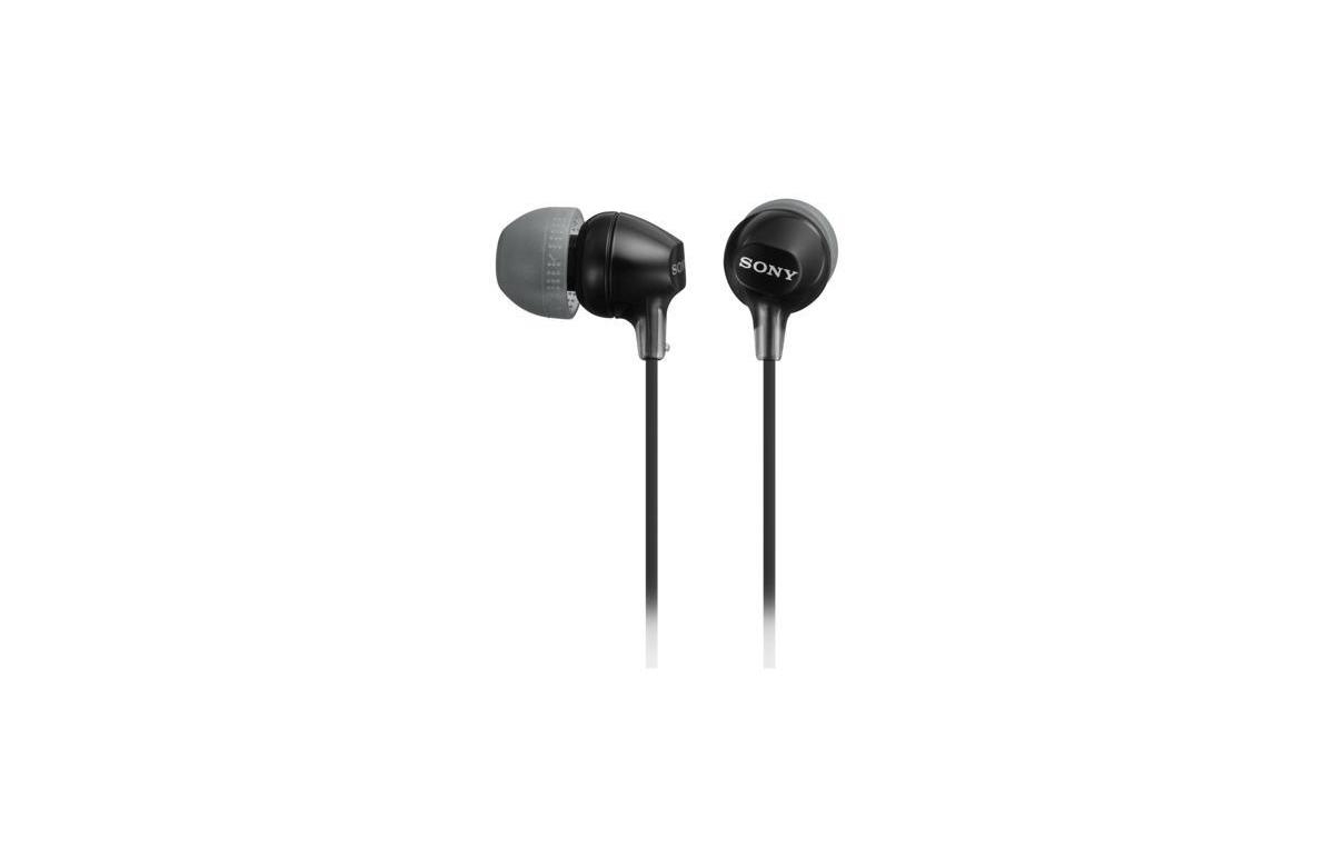 Sony Mdr-EX15LP Fashion Color EX Series In-Ear Ear bud Headphones - Black