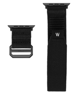 Men's Black Tactical Nylon Band for Apple Watch 42/44/45mm/Ultra/Ultra 2